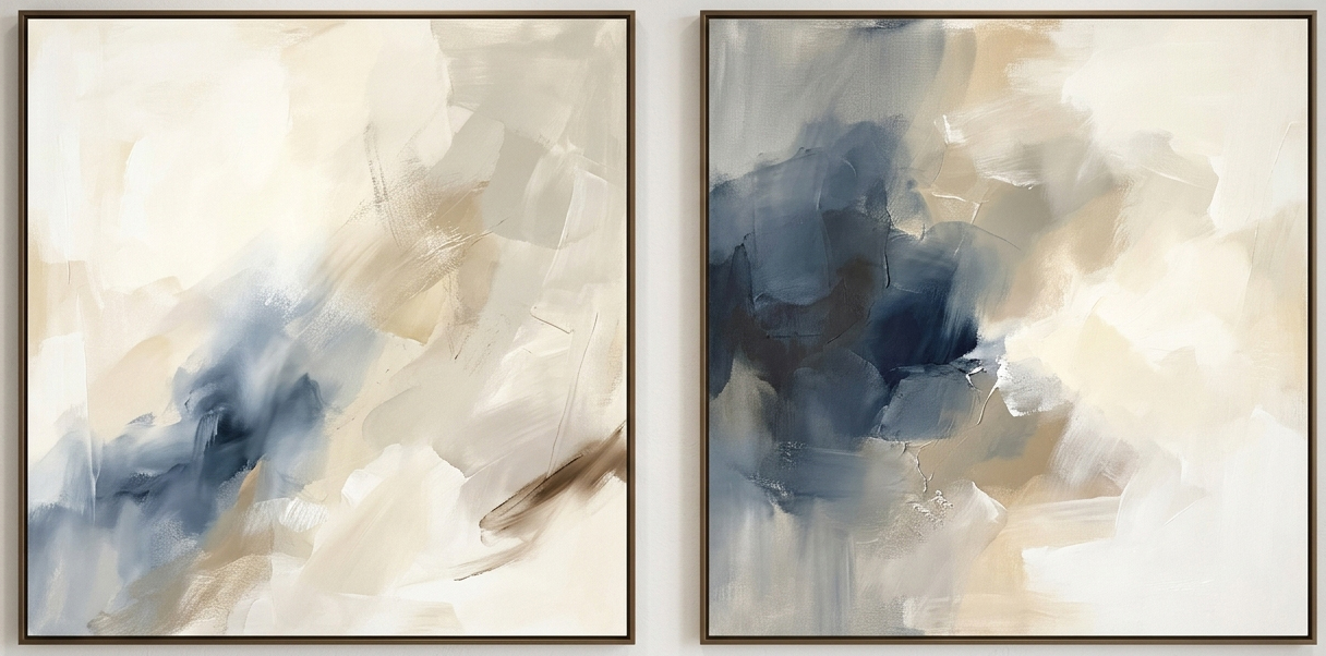 Modern organic abstract art series